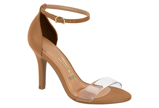 Vizzano Low Heel Sandal (Camel/Vinyl)