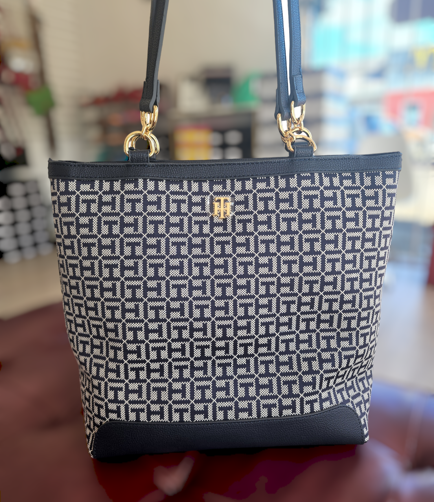 Monogram top tommy satchel