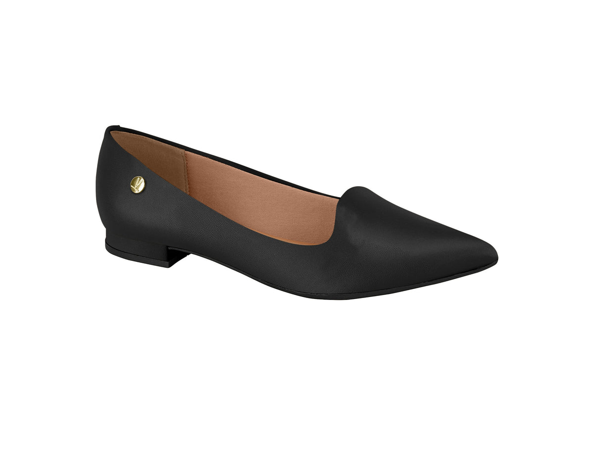 Vizzano Pointed Flats (Matte Black)