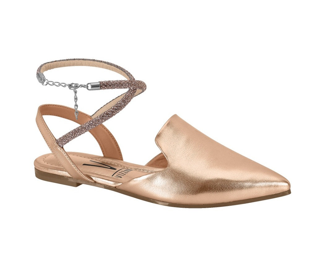 Vizzano Pointed Strappy Sandal (Rose Gold)