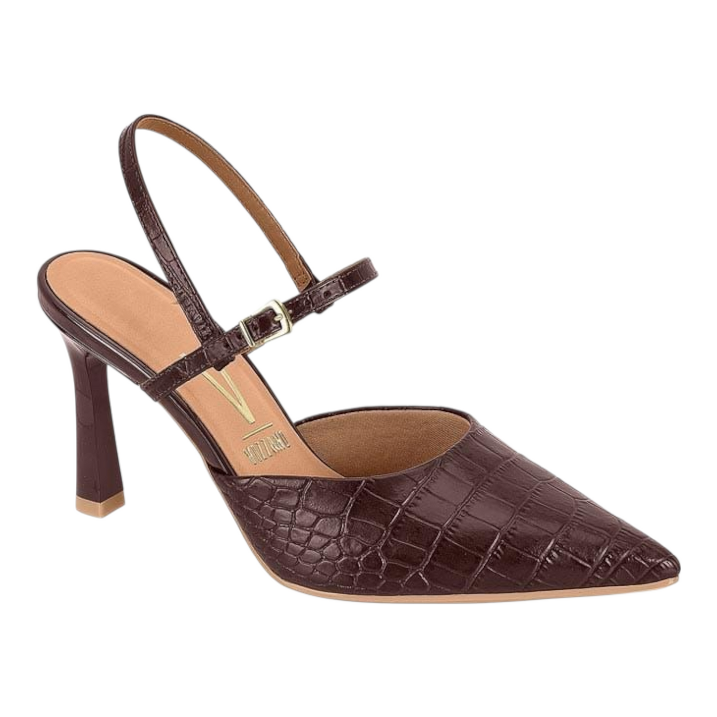 Vizzano Napa Croc Dubai Heel Black