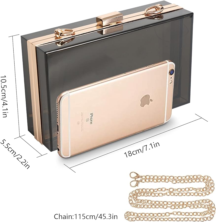 Clear Acrylic Clutch Bag