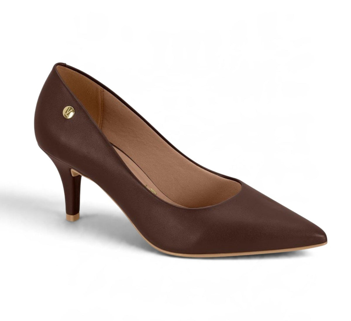 Vizzano Pointed MidHeel Pump (Chocolate Brown)