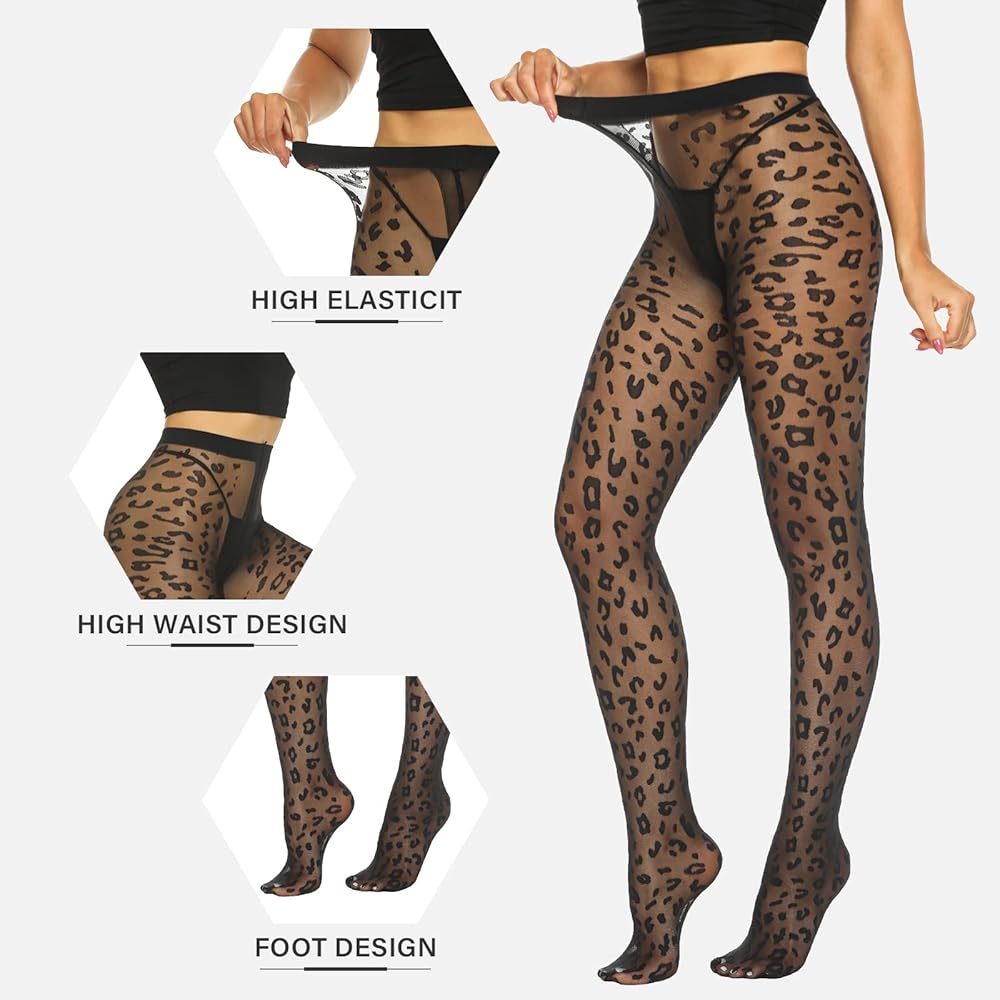 Patterned Tights (Leopard)
