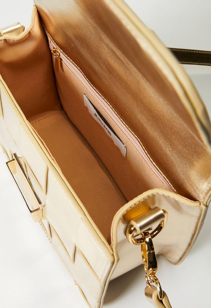 JF Woven Gold Crossbody