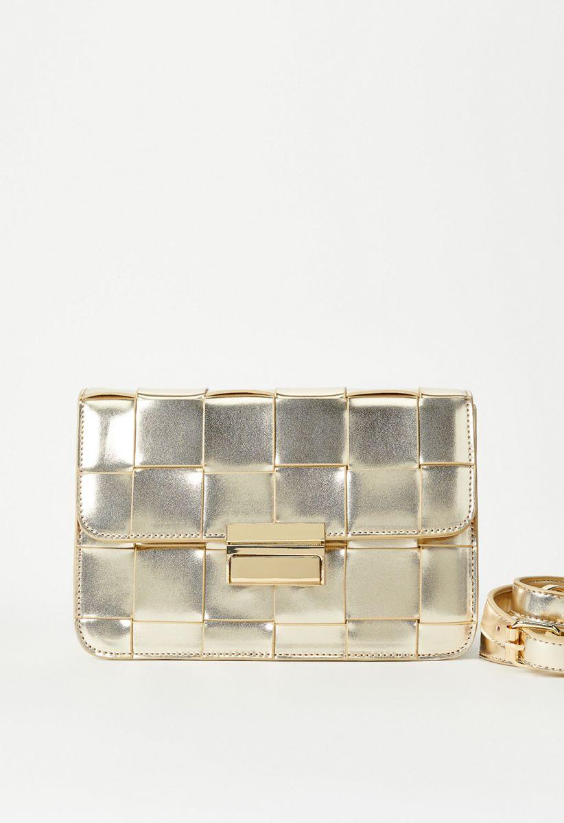 JF Woven Gold Crossbody