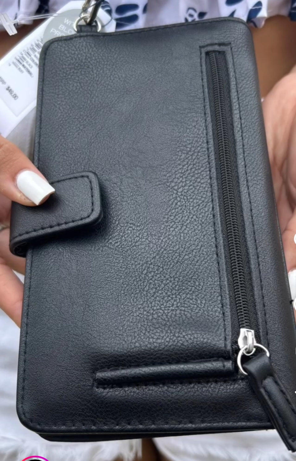 Nautica Fold-over Phone Wallet w/Strap