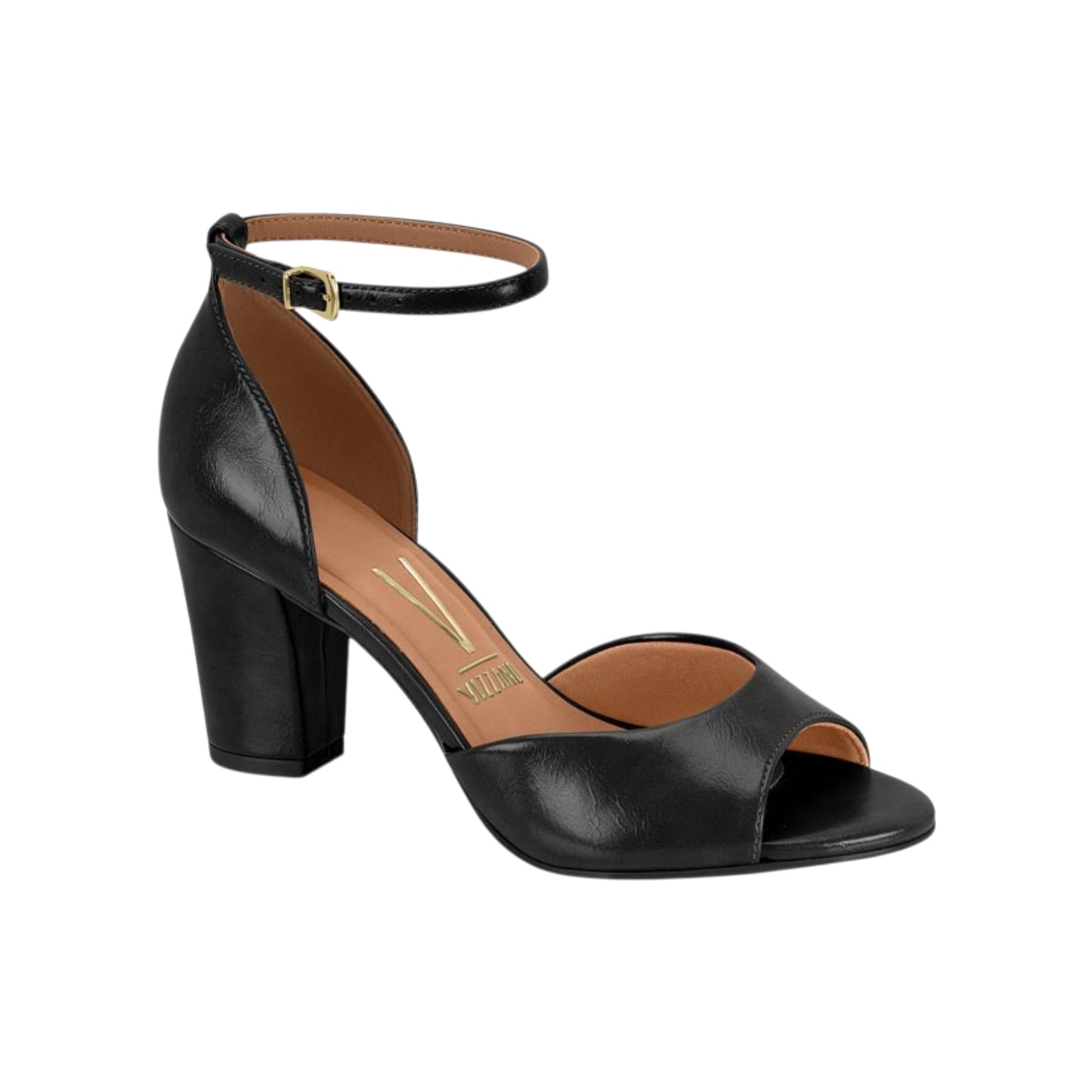 Vizzano Almond Peeptoe Block Heel Sandals
