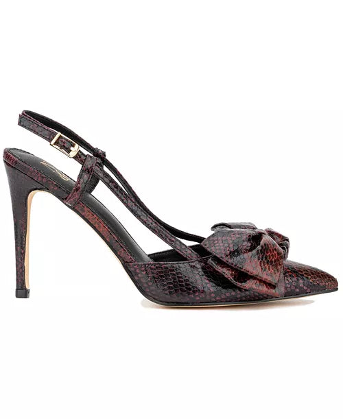 NY&Co. Bowtie Slingback (Burgundy)