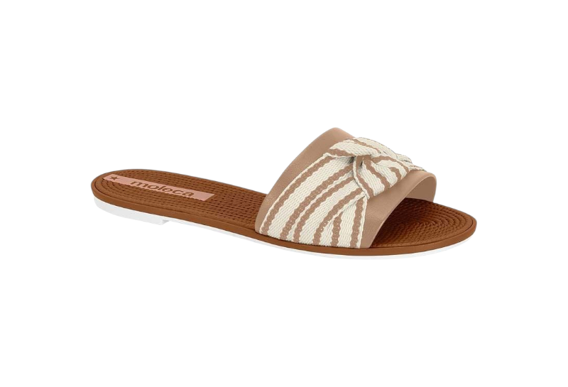 Moleca Striped Slides