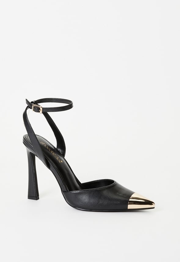 SD Ankle Strap Pump Black