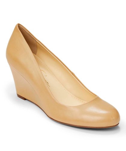 Jessica Simpson Sanesa Round Toe Wedge (Nude)