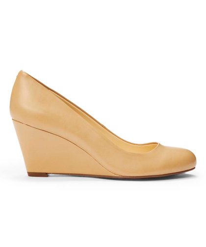 Jessica Simpson Sanesa Round Toe Wedge (Nude)