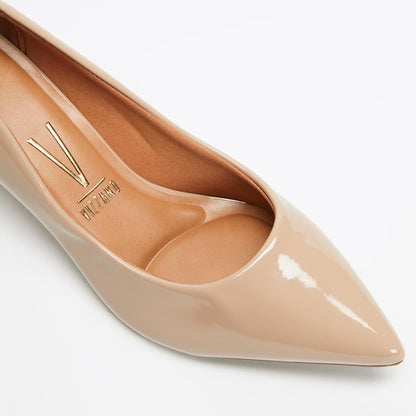 Vizzano Pointed Kitten Heel Pump (Premium Beige)