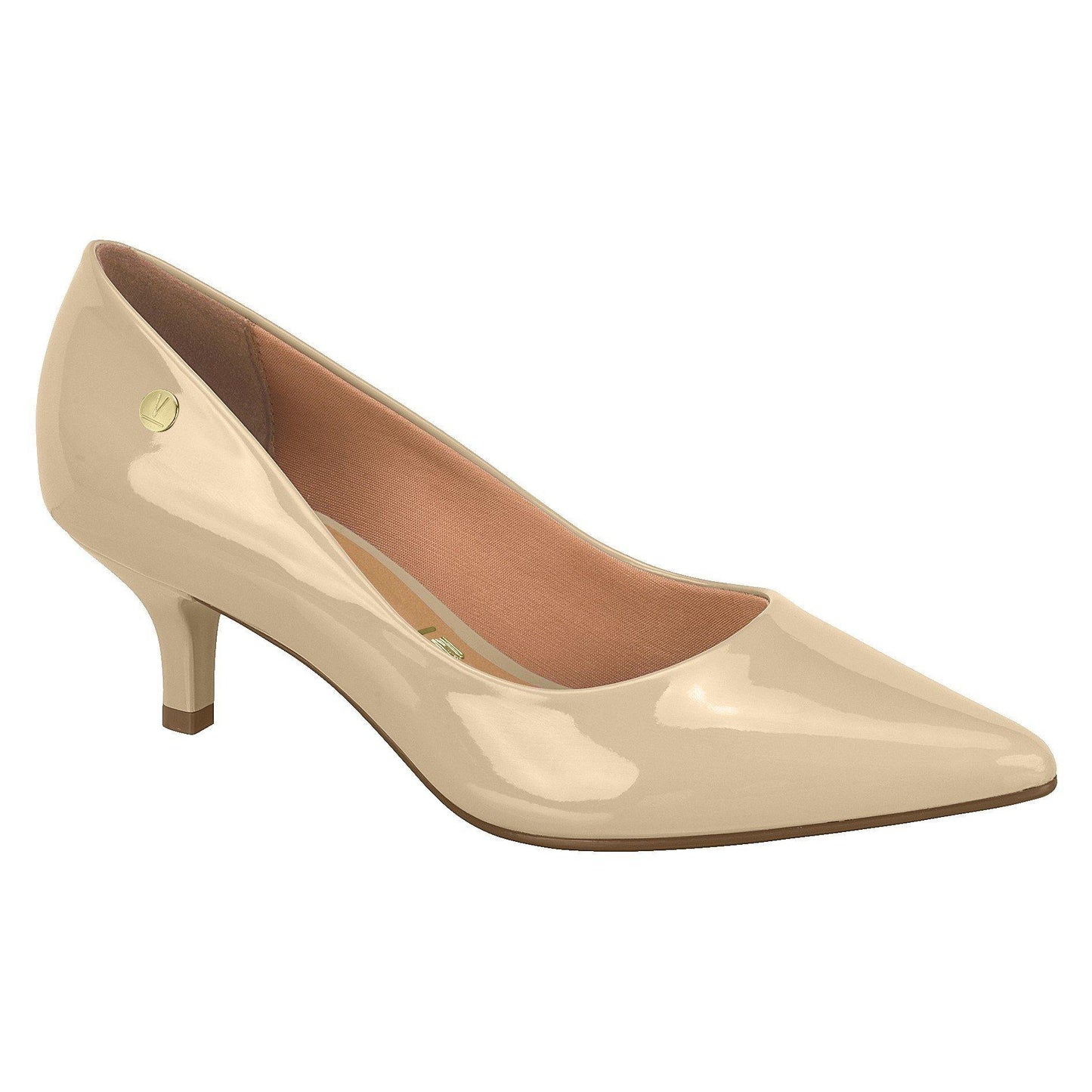 Vizzano Pointed Kitten Heel Pump (Premium Beige)