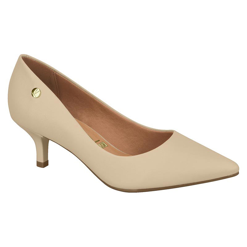 Vizzano Pointed Kitten Heel (Matte Beige)