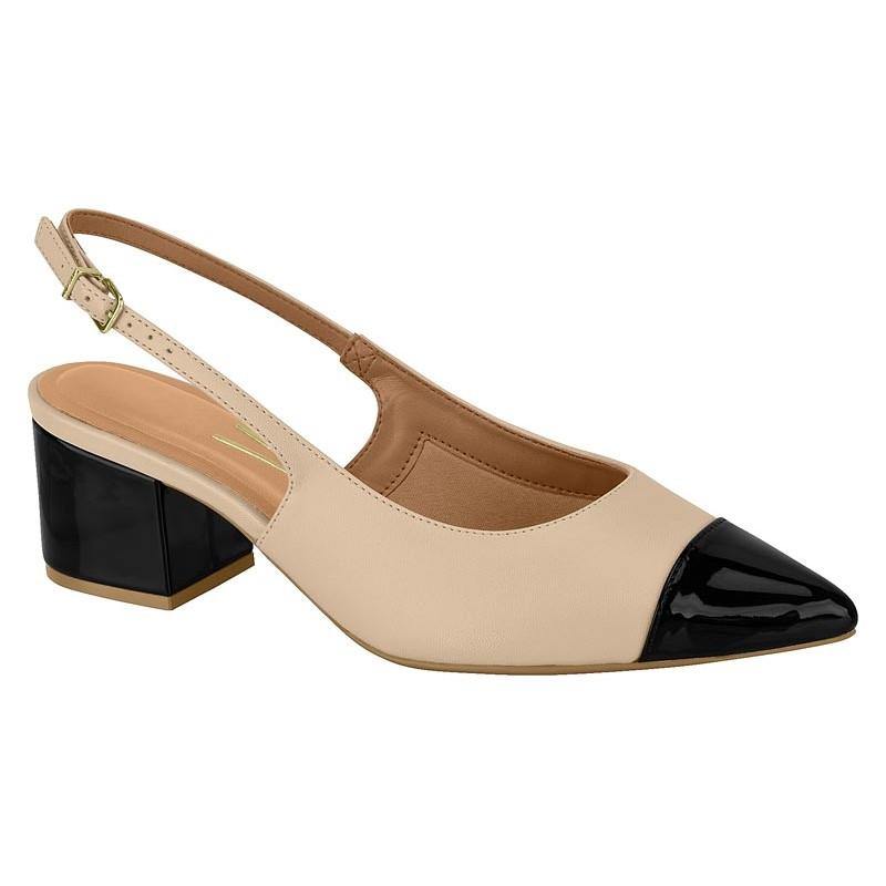 Vizzano Block Heel Slingback (Nude/Black)