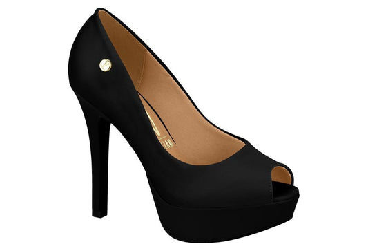 Vizzano Platform Peeptoe (Matte Black)