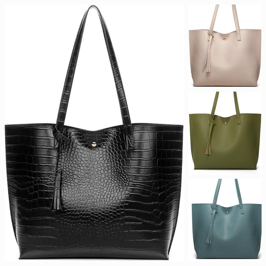 Soft Faux-Leather Totes