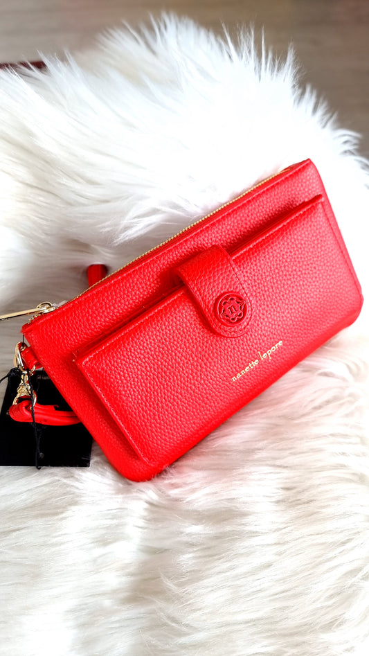 Nanette Lepore Kyle Wristlet Luscious Red