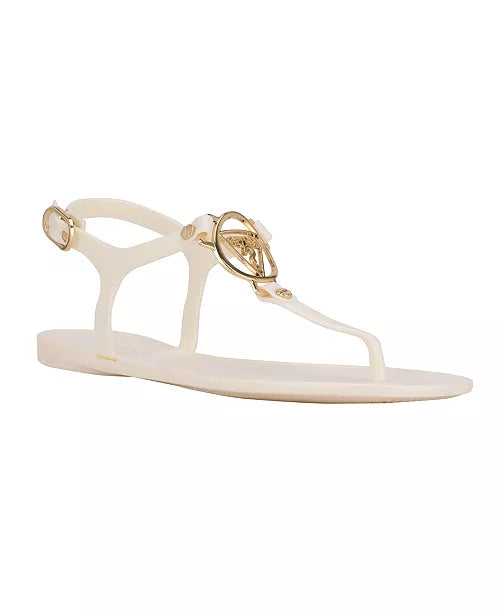 Guess Jelly Thong Sandals (Creme)