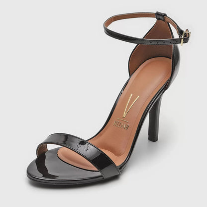 Vizzano Stiletto Sandal (Patent Black)