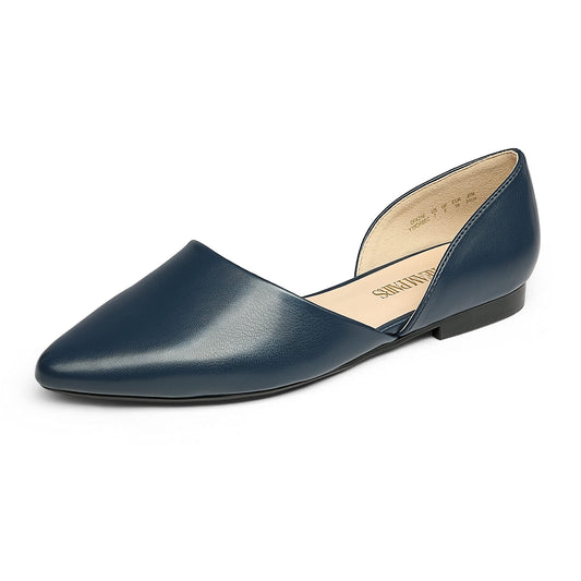 Dream Pairs Pointed Toe Flats Navy