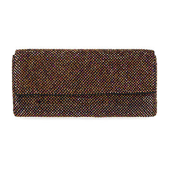 Jessica McClintok Mesh Evening Bag (Bronze Metallic)