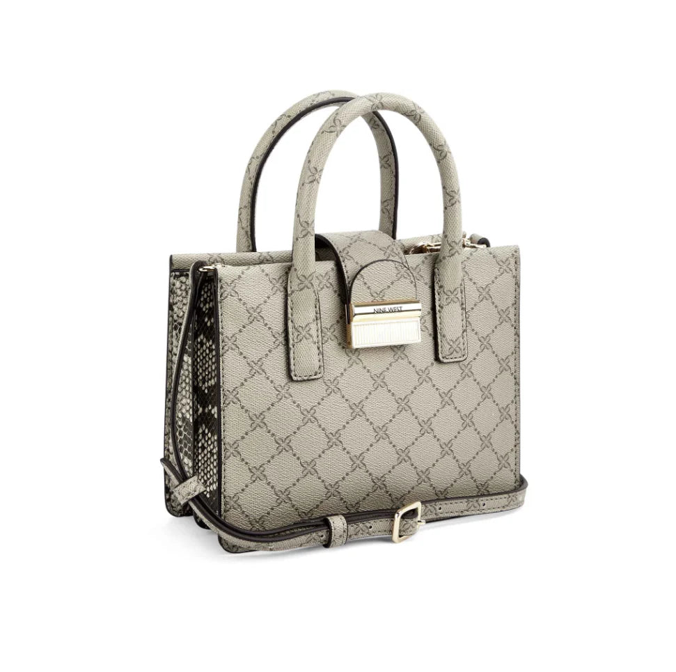 Nine West Kathy Mini Jet Set Tote Bag In Beige Multi