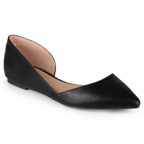 Journee Cortni Dorsay Flat (Black)