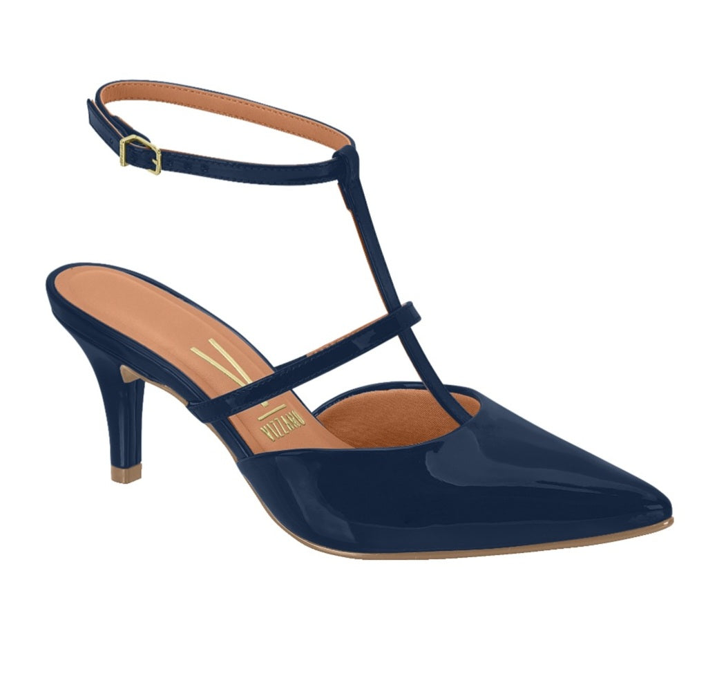 Vizzano T-Strap Low (Navy Patent)