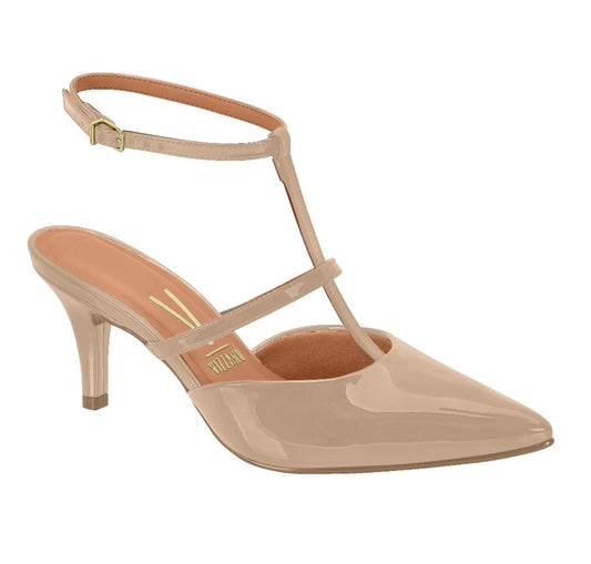 Vizzano T-Strap Low (Beige Patent)