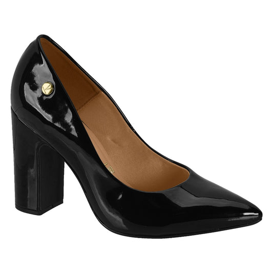 Vizzano Pointed Block Heel (Patent Black)