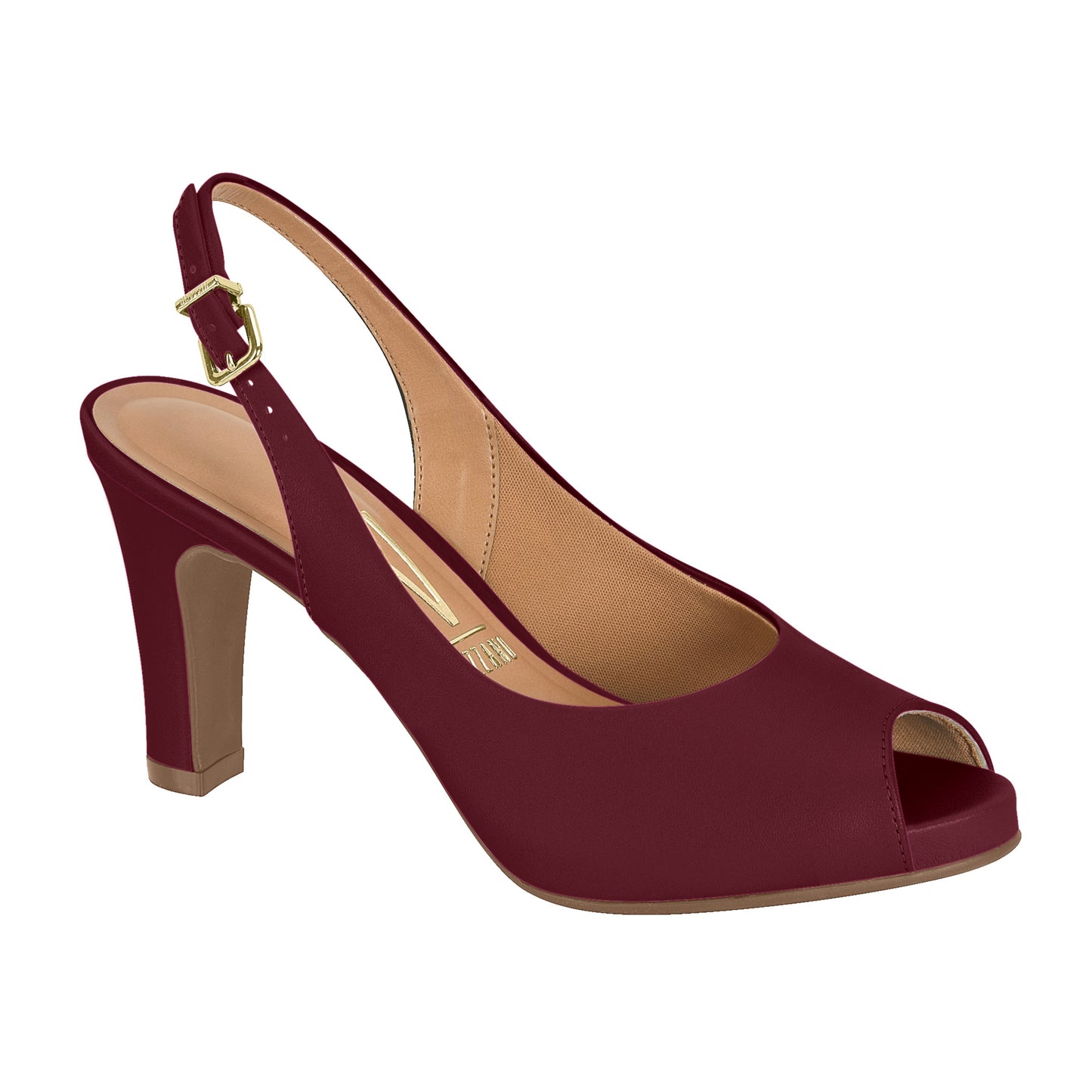 Vizzano Peeptoe Slingback (Wine)