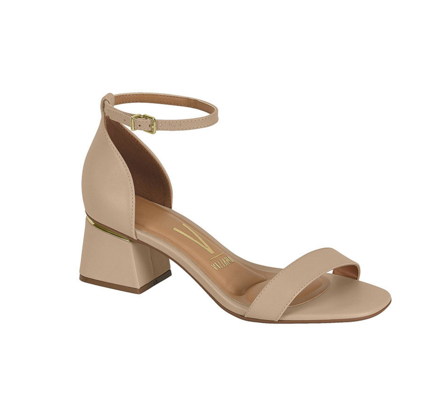 Vizzano Low Block Heel Sandal (Nude)