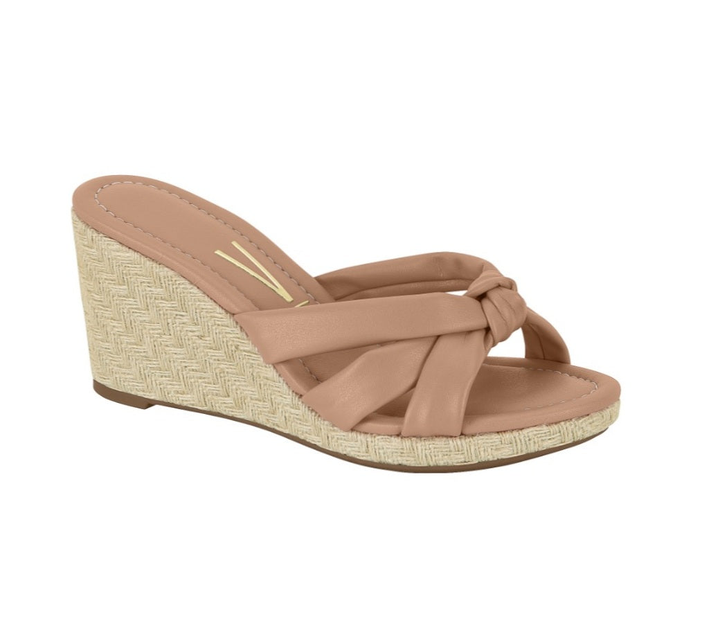 Vizzano Napa Wedge Sandal (Nude)