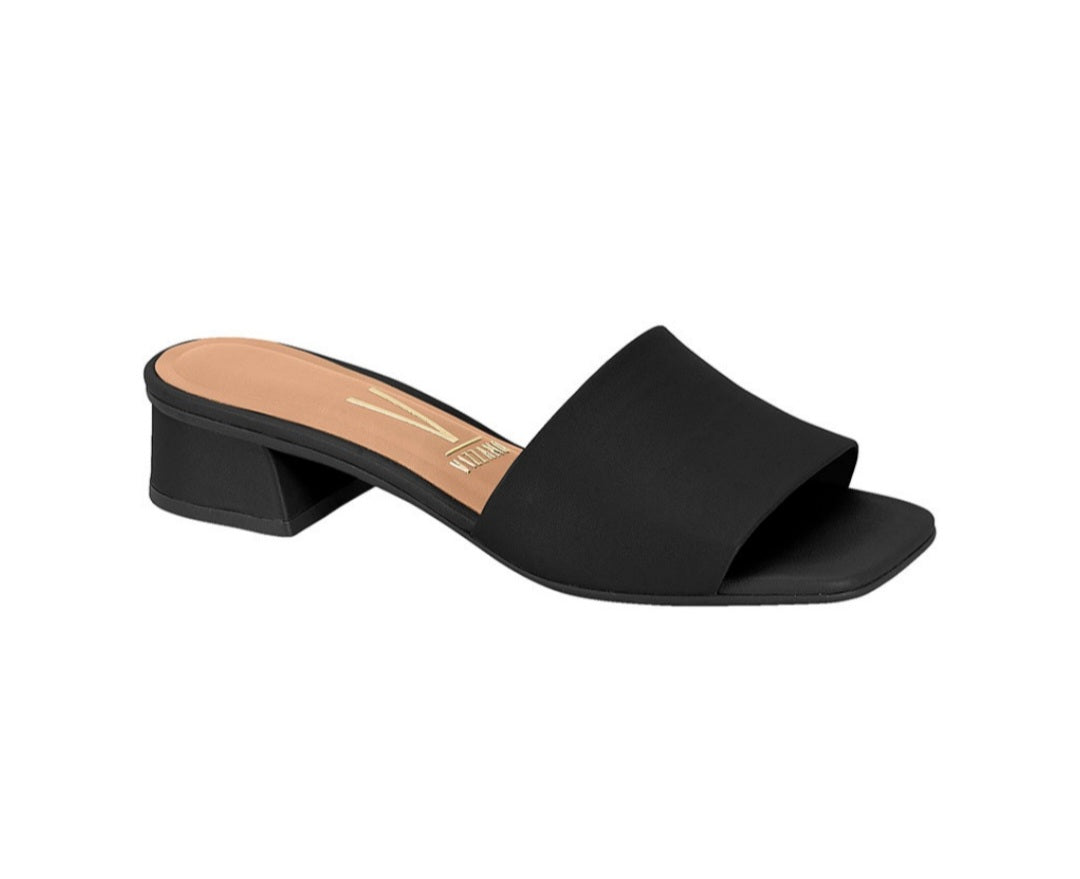 Vizzano Low Block Heel Clog (Black)