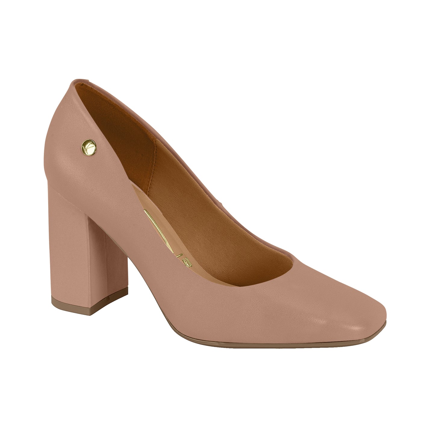 Vizzano Square-toe Block Heel (Matte Nude)