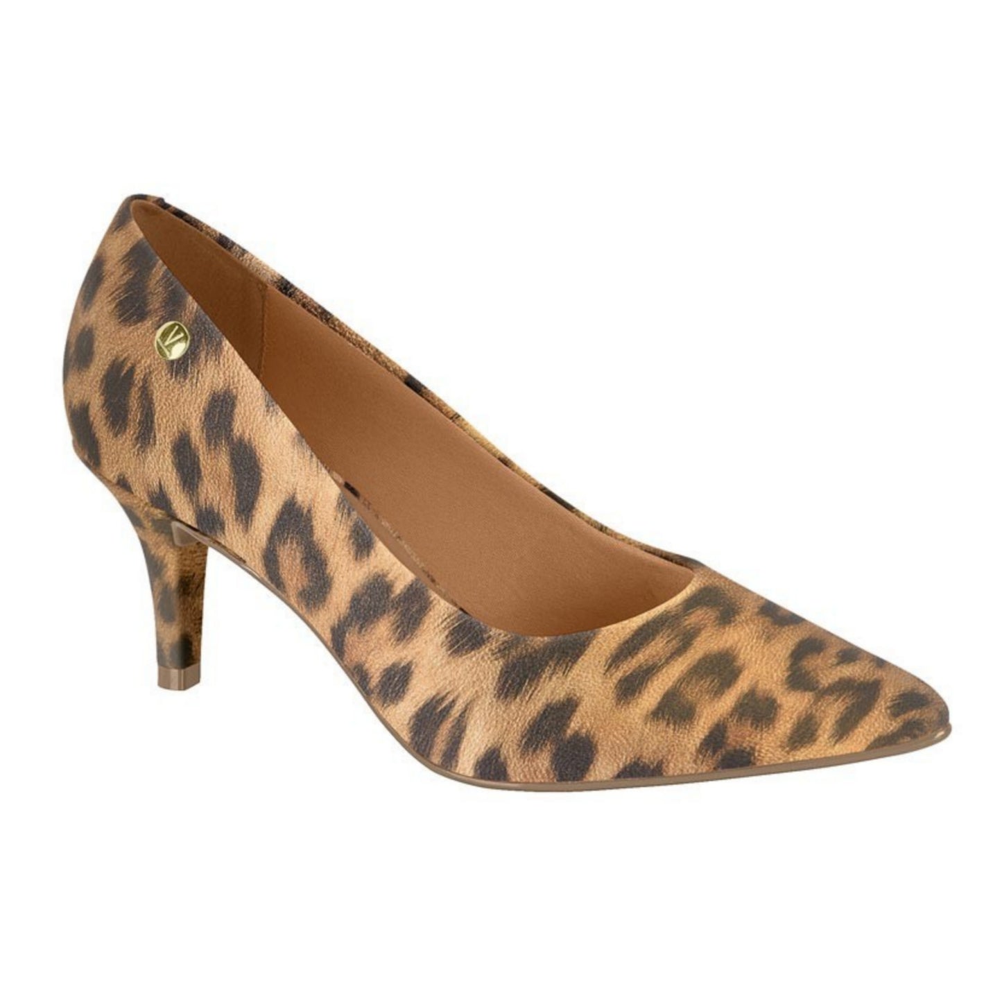 Vizzano Pointed Kitten Heel Leopard