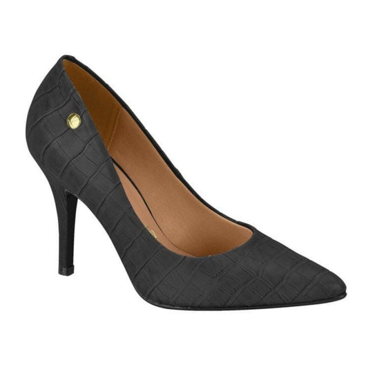 Vizzano Classic Pump (Croc Black)