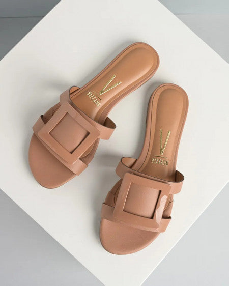 Vizzano Square Top Slides (Nude)