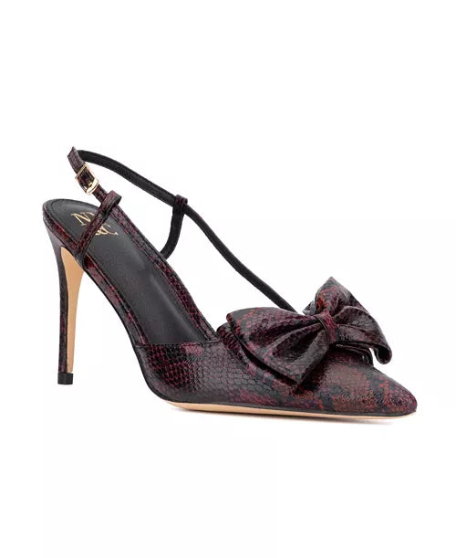 NY&Co. Bowtie Slingback (Burgundy)