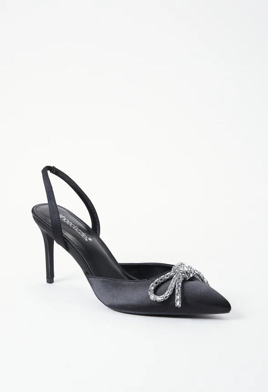 SD Bow Slingback (Black)