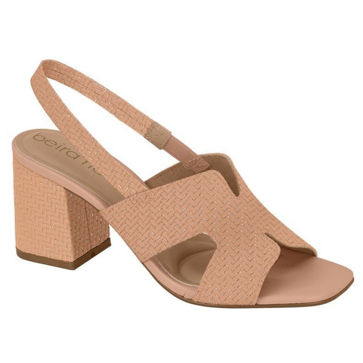 Beira Rio Slingback Block Heel Sandals
