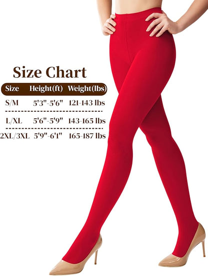 Opaque Tights Red