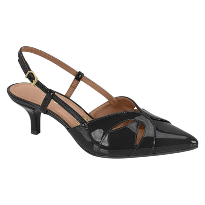 Vizzano Patent Kitten Heel Slingback