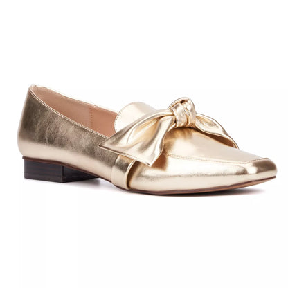NY&Co. Dominica Square Toe Bow Flats