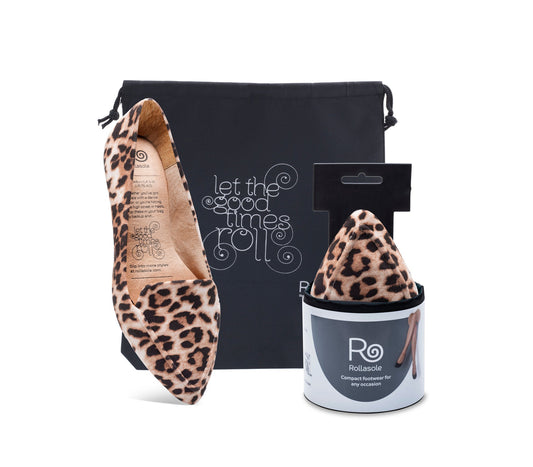 Rollasole Leopard Pointed Flats