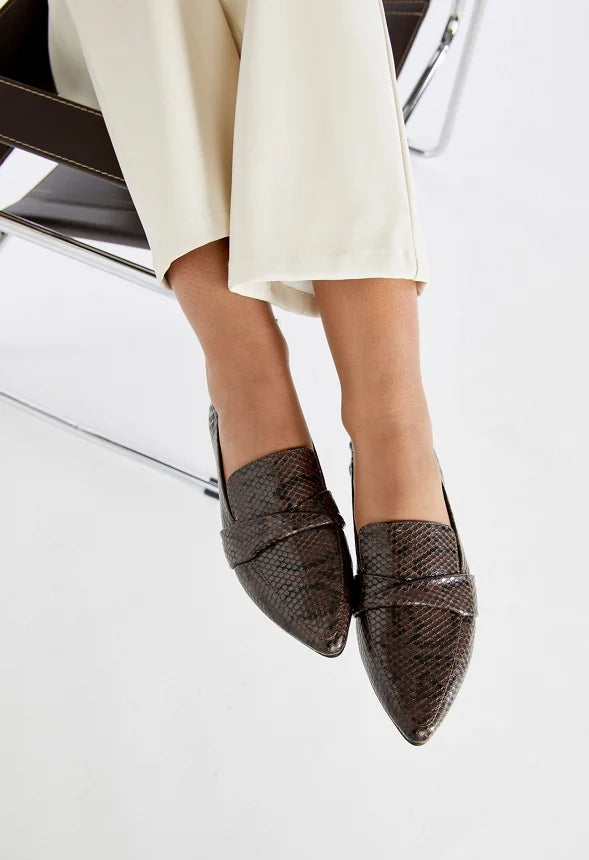 JF Brown Slip-on Loafer