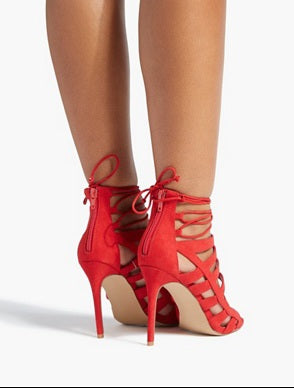 JF Strappy Red Sandals